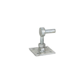 Picture of 19mm Adjustable Gate Hanger On 100 x 100mm Plate - Galvanised