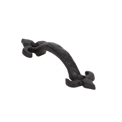 Picture of Ornamental Door Handle Fleur-De-Lis - Black