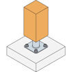 Picture of Elevated Post Base - PPA100