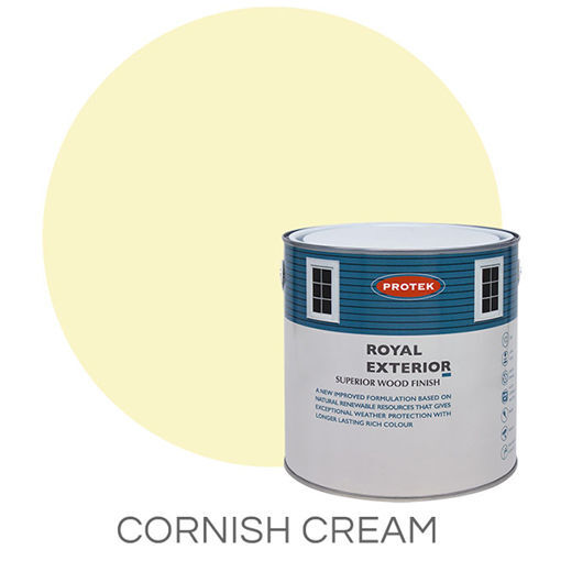Picture of Protek Royal Exterior Wood Finish - 1.0 Litre - Cornish Cream