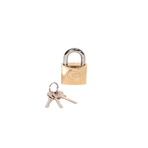 Picture of 50mm Tri-Circle Padlock - Brass