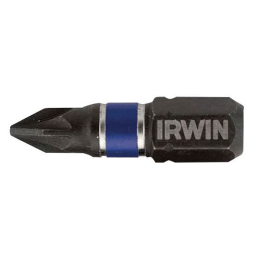 Picture of PZ2 x 25mm (Pack 20) Irwin Pozi Impact Screwdriver Bits