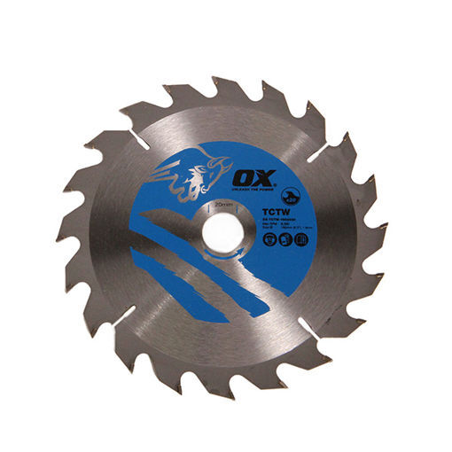 Picture of Ox Circular Saw Blade - TCTW - 160/20mm 20 Teeth
