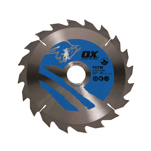 Picture of Ox Circular Saw Blade - TCTW - 190/30mm 20 Teeth
