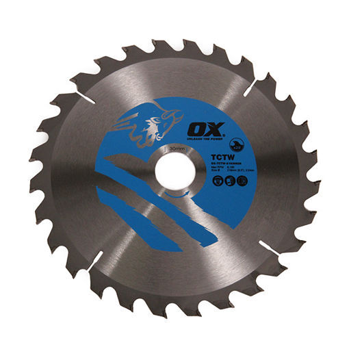 Picture of 216/30mm, 28 Teeth - Ox Circular Saw Blade - TCTW