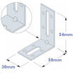 Picture of Adjustable Reinforced Angle Bracket - EFIXR553