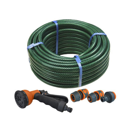 Picture of Faithfull PVC Reinforced Hose 15m Fittings & Spray Gun