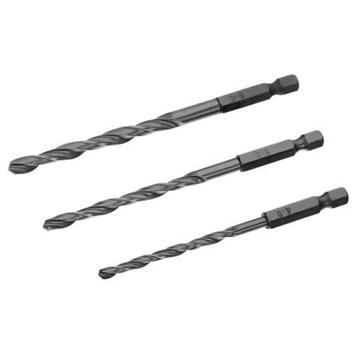 Picture of Irwin Hex Shank HSS Drill Bit Set - 3Pk (4mm, 5mm, 6mm)